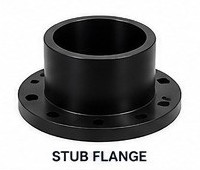 Wetpipe HDPE stub flange fitting for flanged PE100 pipeline terminations